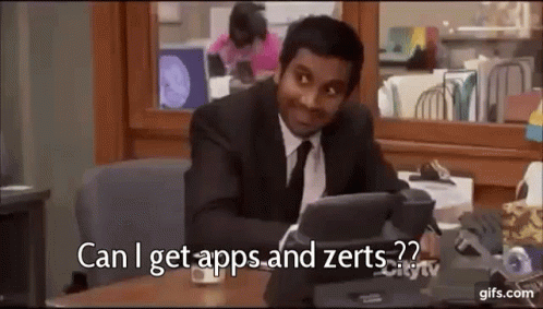 A guy asking for apps
