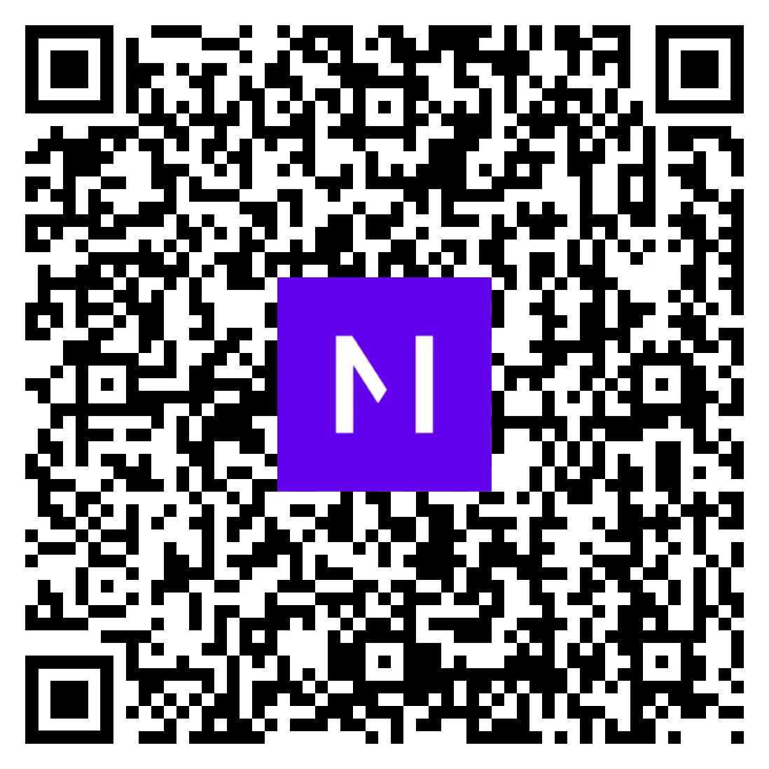 A qr code of a lynx bundle that can be scanned with Lynx explorer